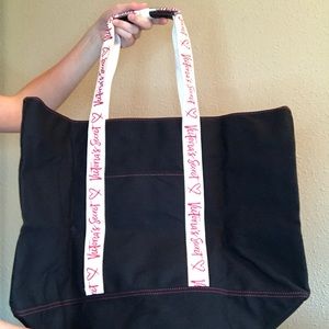 Victoria’s Secret Black Tote Bag with Straps